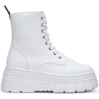 Bosanova Botines Botas blancas con suela track