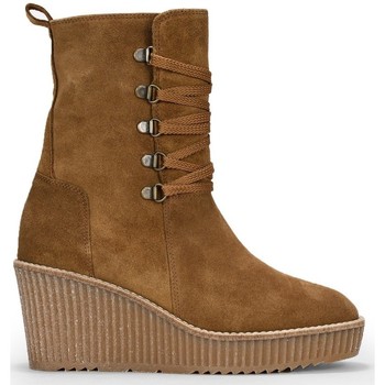 Bosanova Botines Botas serraje piel camel