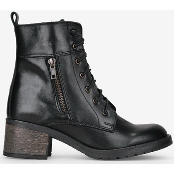 Bosanova Botines Botines piel negra con cordones