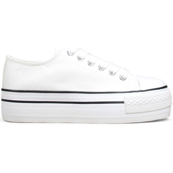 Bosanova Zapatillas Zapatillas tela plataforma blancas