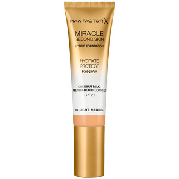 Max Factor Base de maquillaje Miracle Touch Second Skin Found.spf20 4-light Medium