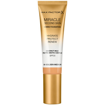 Max Factor Base de maquillaje Miracle Touch Second Skin Found.spf20 6-golden Medium