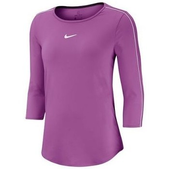 Nike Camiseta manga larga CAMISETA COURT MORADO MUJER