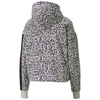 Puma Jersey SUDADERA CLASSICS CROPPED ANIMAL PRINT GRIS MUJER