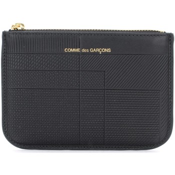 Comme Des Garcons Cartera Cartera Intersection de piel negra