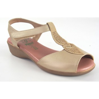 Duendy Sandalias Pies delicados señora 420 platino