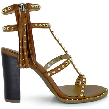 Exé Shoes Sandalias SANDALIA TACÓN CON TACHUELAS TAN SHIRLEY-755