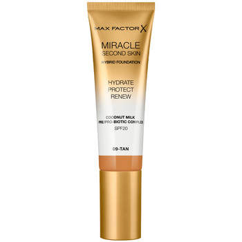 Max Factor Base de maquillaje Miracle Touch Second Skin Found.spf20 9-tan