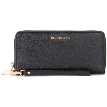 MICHAEL Michael Kors Cartera Cartera de muñeca Continental de piel negra