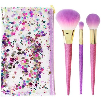 Real Techniques Pinceles Brush Crush Shimmer Shine Set Lote 4 Pz