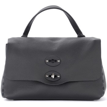 Zanellato Bandolera Bolso Postina Pura S de piel negra martillada