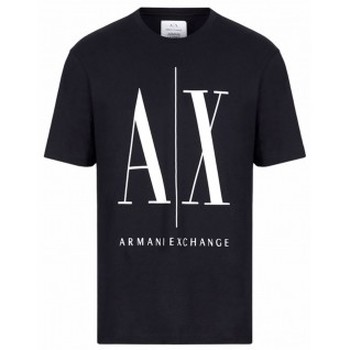 Armani Camiseta Exchange Camiseta para Hombre Azul Oscura