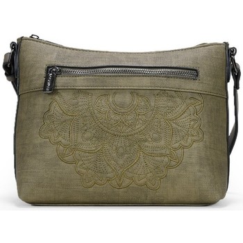 Bosanova Bandolera Bolso kaki con mandala