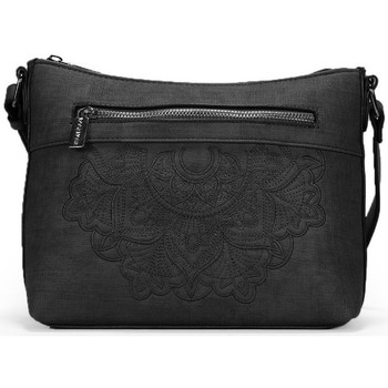 Bosanova Bandolera Bolso negro con mandala