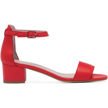 Eva López Sandalias Eva Lopez Sandalia Tacón Medio Piel Rojo Mujer