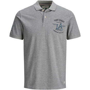 Jack & Jones Polo 12171916 PKTGMS ATHLETIC POLO SS JUNIOR LIGHT GREY MELANGE