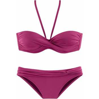 Lascana Bikini Variokini Purple 2 piezas de bikini con bandeau
