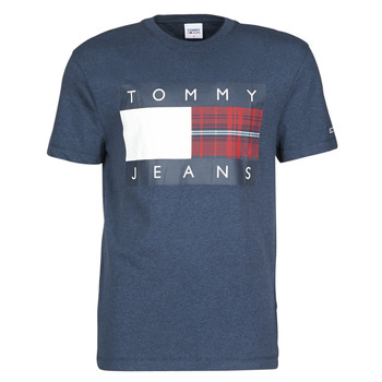 Tommy Jeans Camiseta TJM PLAID CENTRE FLAG TEE