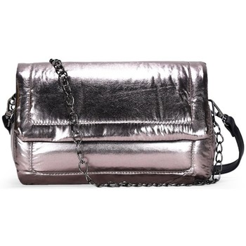 Bosanova Bandolera Bolso plomo con solapa