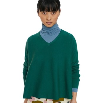 Compania Fantastica Jersey Jersey Evase Verde Cuello Pico de