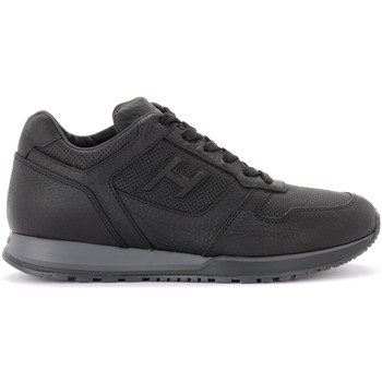 Hogan Zapatillas Zapatilla H321 de piel negra calada
