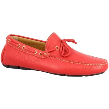 Leonardo Shoes Mocasines 8103AF MOUSSE ROSSO