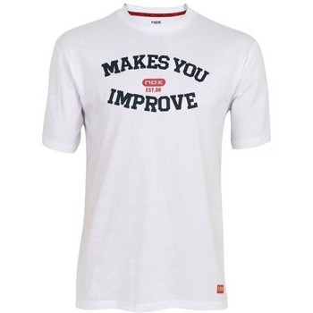 Nox Camiseta CAMISETA BASIC BLANCA LETRAS AZULES