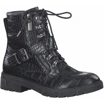 S.Oliver Botines Botines Tacones Bajos Croco Ne