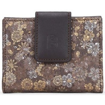Bosanova Cartera Billetero pequeño piel flores cuero