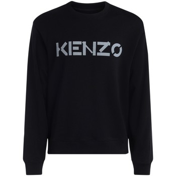 Kenzo Jersey Sudadera de hombre Logo negra y gris