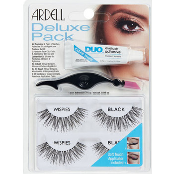 Ardell Máscaras de pestañas Kit Deluxe Pack Wispies Black Lote