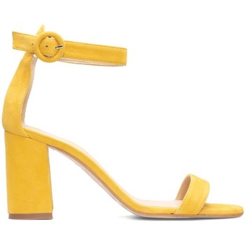 Gennia Sandalias Sandalias Tobilleras Mostaza Tacon Pulsera Tiras - FULAR