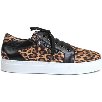 Gennia Zapatillas Zapatillas Deportivos Vestir Mujer Leopardo Cordones - BETH