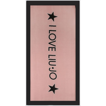 Liu Jo Bufanda Pañuelo rosa con logotipo