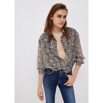Liu Jo Camisa Camisa con estampado de piel de serpiente