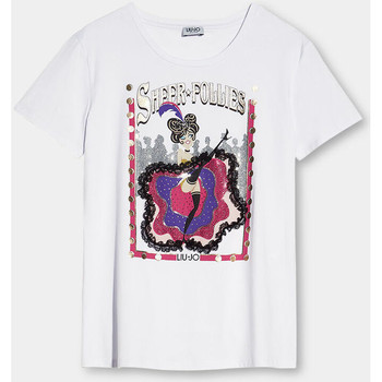 Liu Jo Camiseta Camiseta con estampado y aplicaciones