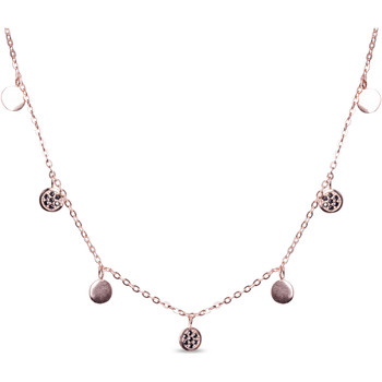 Luxenter Collar Collar Lyspal Con Baño Oro Rosa De 18 Quilates