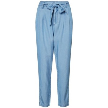 Vero Moda Pantalón chino Pantalon Azul Denin Largo-30 Tiro Alto de