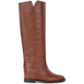 Via Roma 15 Botas Bota de piel color cuero