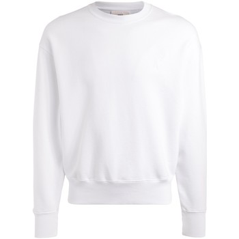 Ami Paris Jersey Sudadera de cuello redondo blanca con logotipo