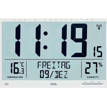 Ams Reloj digital 5887, Quartz, Grey, Digital, Modern