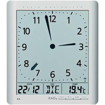 Ams Reloj digital 5898, Quartz, Grey, Digital, Modern