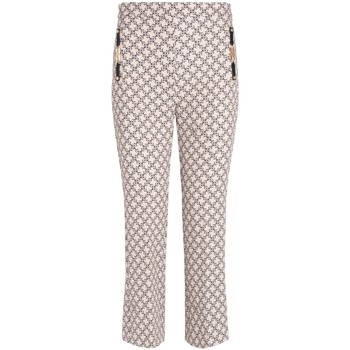 Elisabetta Franchi Pantalón chino Pantalón color mantequilla estampa micro