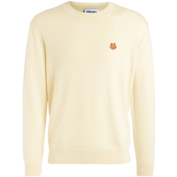 Kenzo Jersey Suéter color crema con logotipo Tiger Crest