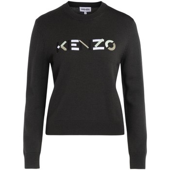 Kenzo Jersey Suéter de mujer Logo gris oscuro
