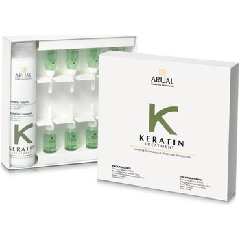 Arual Champú KERATIN CHAMPU PACK 251ML + AMPOLLAS 8 UNIDADES
