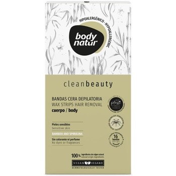 Body Natur Tratamiento corporal CLEAN BEAUTY BANDAS CERA CUERPO PIELES SENSIBLES 16 UNIDADES