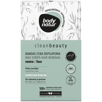 Body Natur Tratamiento corporal CLEAN BEAUTY BANDAS CERA ROSTRO PIELES SENSIBLES