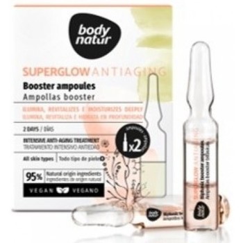 Body Natur Tratamiento facial SUPERGLOW AMPOLLAS AMPOLLAS BOOSTER BIFASICAS 2 UNIDADES