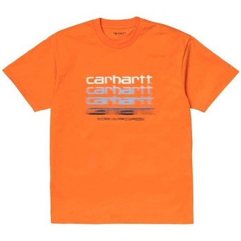 Carhartt Camiseta Camiseta Motion Script Hombre - Naranja